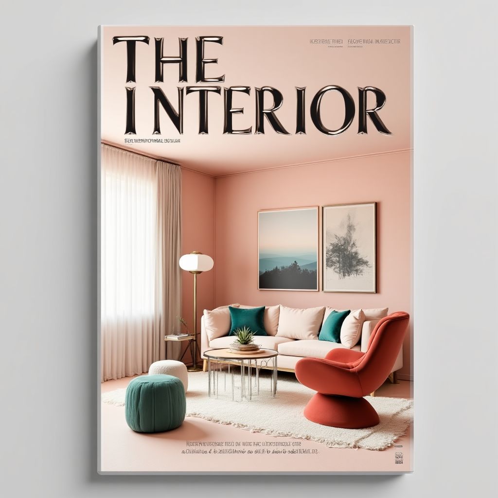 Portada de revista de diseño